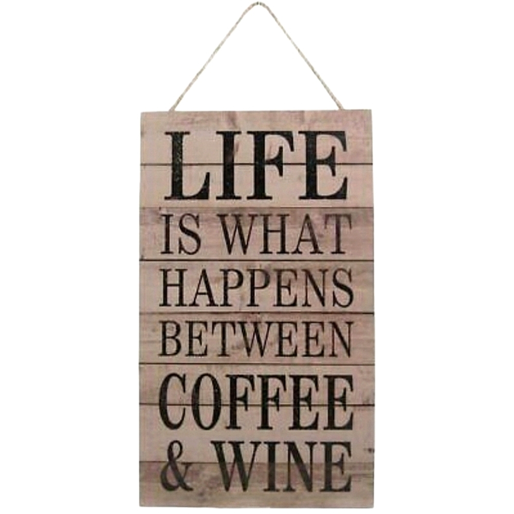 Coffee & Wine Farmhouse Sign